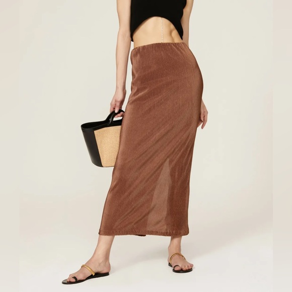 Third Form Dresses & Skirts - Third Form Brown Rolling Hills Long Skirt